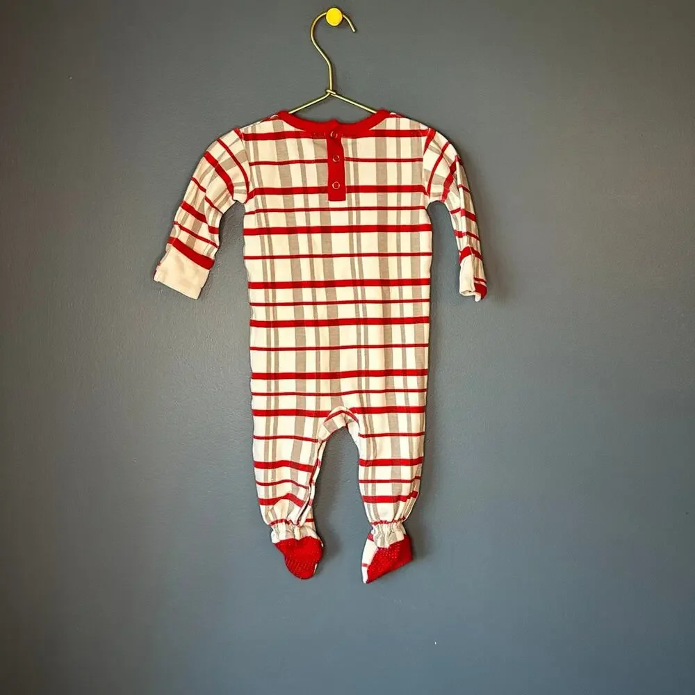 L’ovedbaby Christmas‎ plaid footie